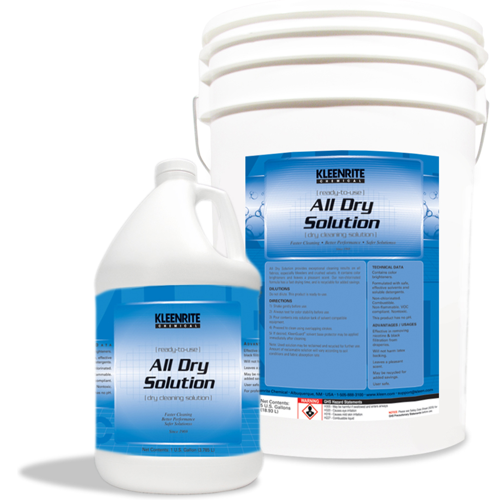 KleenRite All Dry Solution, RTU Dry Cleaning Solution